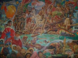 Fluvial Parade by Carlos "Botong" Francisco, National Artist and the Philippines' Greatest Muralist