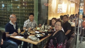 Birthday lunch with Dad, Mom, Pastor Jun, and Sister Janet at my favorite Japanese resto (Feb)