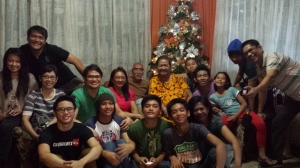 And with the extended family (cousins and their children, December)