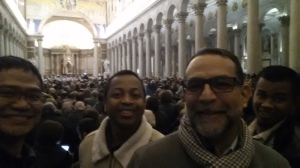With Br. Diego and Murphy at a concert of the Vienna Philharmonic at St. Paul's