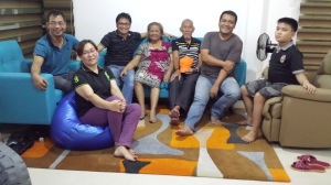 With Dad, Mom, Penan, Ptr Jun, Sis Janet, and K2
